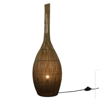 China 3500K Artistic Rattan Floor Lamps Light For Hotel Club Living Room for sale