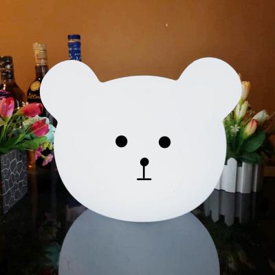 China Dormitorio de bebé Lámpara nocturna de oso con batería recargable en venta