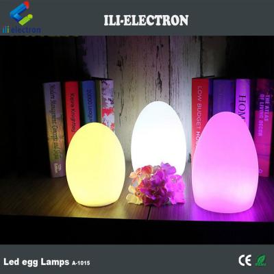 China Illuminated Mini Egg Shaped LED Lights 16 Colors Changing With Remote Control for sale