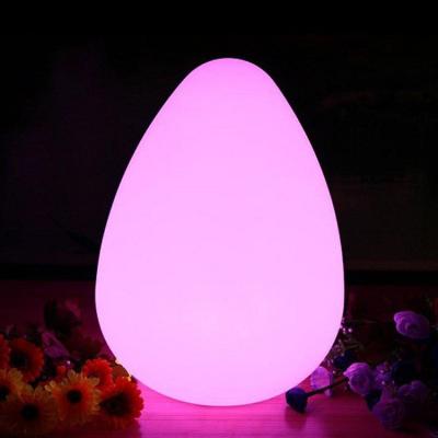 China Plastic Outdoor Egg Shaped LED Lights 4400mah With Waterdrop Style for sale