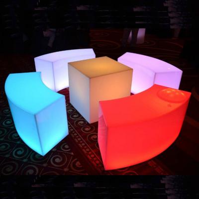 China waterproof Color Changing Cube Chair with Rechargeable Lithium Battery for sale