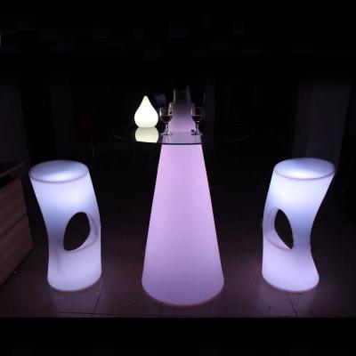 China Colorful LED Light Up Cocktail Tables Rechargeable For Party for sale