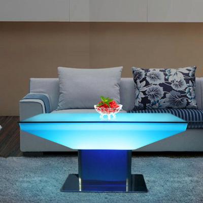 China Commercial Square Glowing Bar Table RGB Remote Control With CE Certification for sale