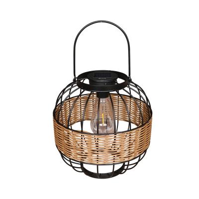 China Waterproof Outdoor Rattan Lamp Shades For Balcony Garden Yard for sale