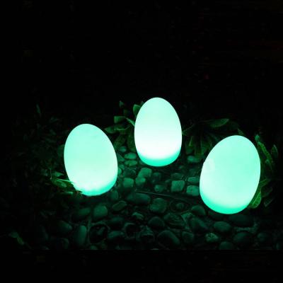 China 240v Egg Shaped Table Lamp With Remote Control Rechargeable for sale