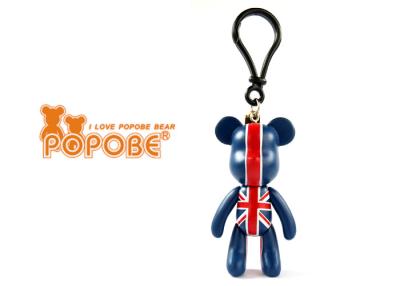 China Customised Cute PVC POPOBE Bear Key Chain Rings For Girl Decorative Bag 3