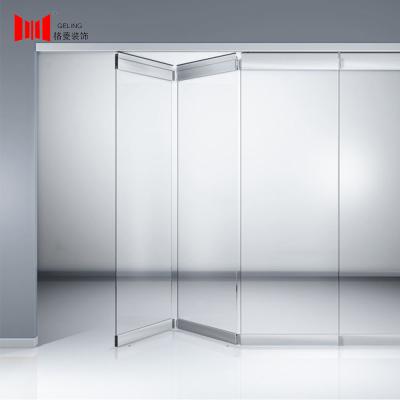 China 36mm Thick Movable Frameless Glass Partition Wall For Bar Room for sale