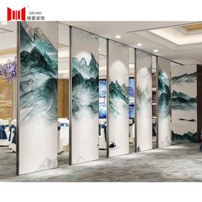 China 110mm Thickness Folding Partition Wall Banquet Hall Operable Wall Partition for sale