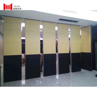 China Fabric Surface 95mm Operable Partition Wall System For Restaurant for sale