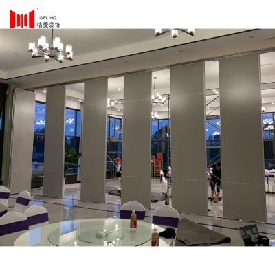 China 6063-T6 Aluminum Frame Sliding Wall Divider 2000mm 3800mm Movable Room Partition for sale