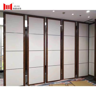 China 95mm Fabric Surface Modular Partition Wall Systems Wood Edge for sale
