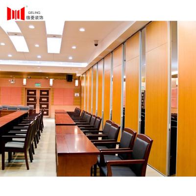 China MDF Surface Decorative Partition Wall 65mm Operable Partition System for sale