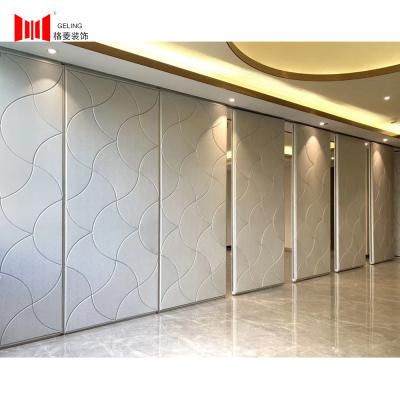 China 6063-T6 Aluminum Frame Operable Partition Wall 38db Soundproof for sale