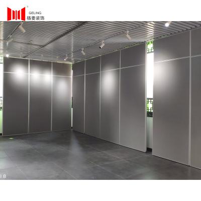China Banquet Hall Wooden Sliding Partition Wall 65mm 320KG Load bearing for sale