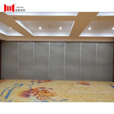China Geling Operable Partition Wall 6063-T6 Aluminum Frame For Dining Room for sale