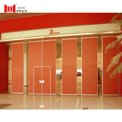 China 95mm Red Modular Office Partition Walls 38kg/M2 Movable Wall Systems for sale