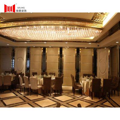 China Gold Edge 38db Soundproof Movable Partition Wall For Hotel for sale