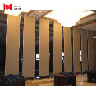 China Banquet Hall Folding Removable Partition Walls 6063-T6 Aluminum Frame for sale