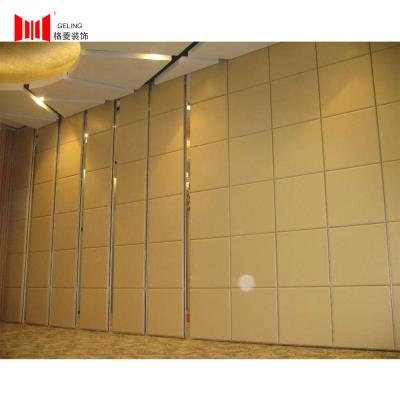 China 80mm Fabric Cushion Operable Partition Wall Panels With POM Hanging Wheels for sale