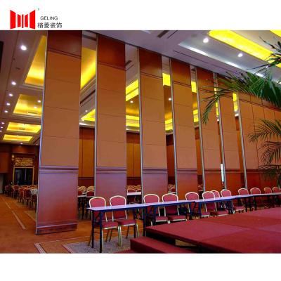 China 12mm MDF Board Conference Room Folding Partition Wall 5500mm Height for sale