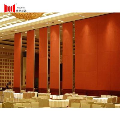 China Office 130mm Operable Wall Sliding Room Divider With POM Hanging Wheels for sale