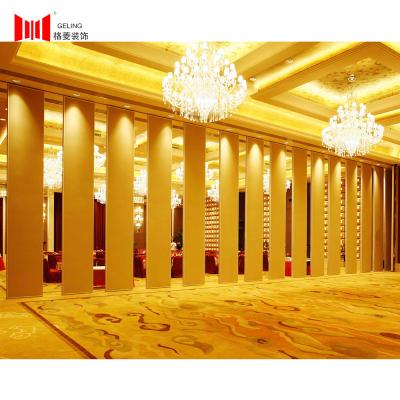 China Geling Operable Wall Sliding Room Divider 100mm Thick 13M High for sale