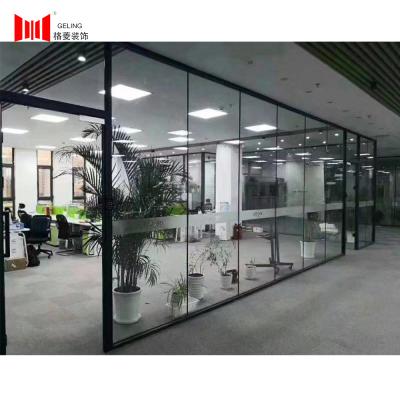 China 40mm Black Aluminum Office Partition Wall for sale