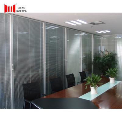 China Demountable Glass Wall Systems 1000-4500mm Height Acoustic Glass Partitions for sale