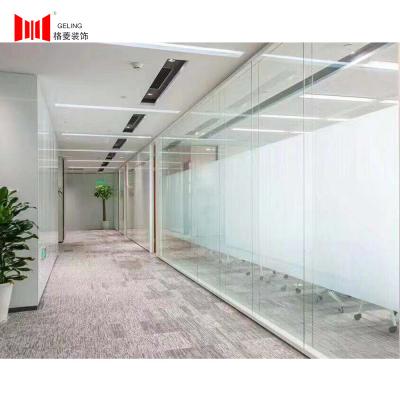 China altura completa Demountable de vidro Frameless da parede de separação de 5mm à venda
