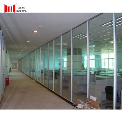 China Tempered Glass Fixed Modular Full Height Partition Wall 200-1500mm for sale