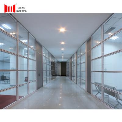 China Double Tempered Glass Partition Walls For Offices 83mm Thickness for sale
