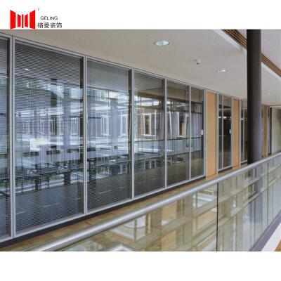 China 1000-4500mm Demountable Glass Wall Systems With Shutter OEM for sale