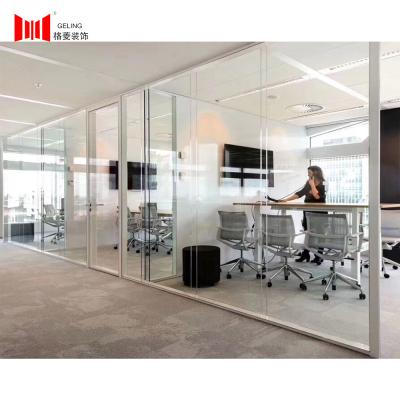 China OEM ODM Office Space Glass Partition Wall 83mm for sale