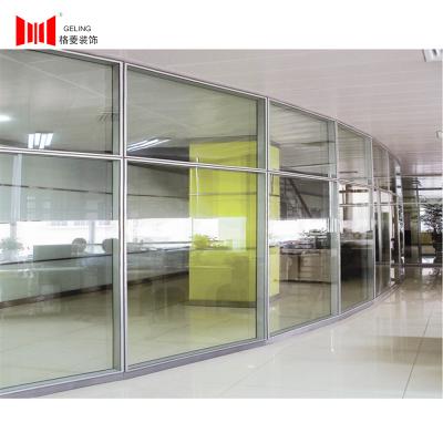 China Steel Frames Office Partition Wall Fireproof Conference Room Divider Wall for sale