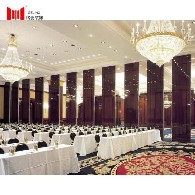 China 80mm Movable Operable Soundproof Partition Wall For Banquet Hall for sale