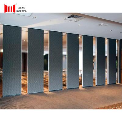 China 95mm Blue Fabric Acoustic Modular Partition Wall For Office Meeting Room for sale