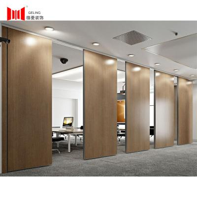 China OEM 36db 98mm Mdf Folding Movable Partition Wall for sale