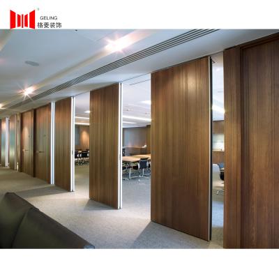 China Black Wooden Surface Soundproof Partition Wall For Restaurant for sale