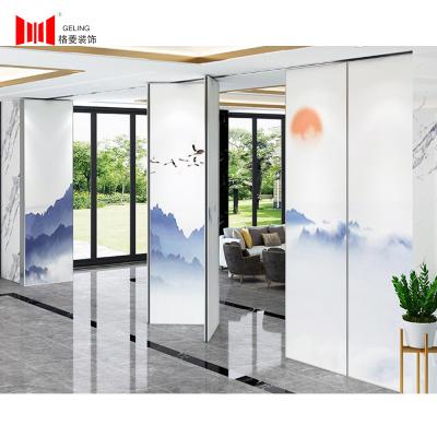 China Aluminum Frame Paint Surface Decorative Partition Wall 65mm Thickness for sale