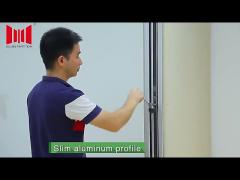 65mm White Color Fabric Movable Partition Wall Divider For Meeting