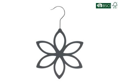 China New Design Betterall Petal Shape Black Color Velvet Scarves Display Hanger for sale