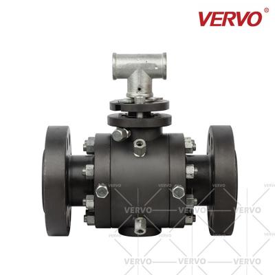 China High Pressure 2 Three Piece Forged Trunnion Mounted Ball Valve Api 608 DN50 2500LB for sale