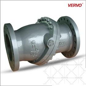 China Bolted Cover WCB Double Flanged Tilting Disc Check Valve 14 Inch 350mm Class 600 API594 for sale