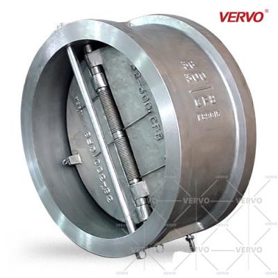 China 1400mm 56 Inch Wafer Dual Plate Check Valve Class 600 Cast Steel Non Return CF8 for sale