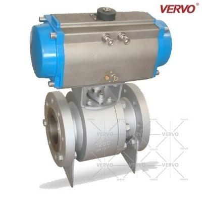 China Dn100 2pcs Ball Valve Astm A105N 100mm 300lb Floating Type 2 Piece Type Ball Valve Pneumatic Actuated Forged Ball Valve for sale