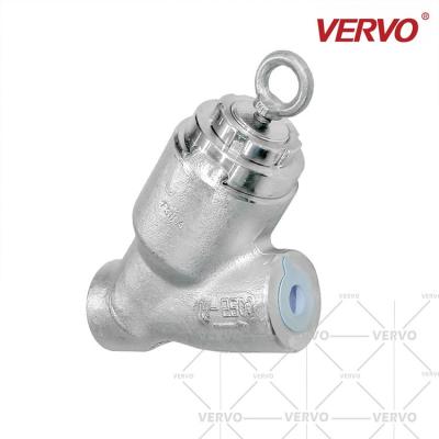 China Piston Y Pattern Check Valve Stainless Steel 304 1 Inch Dn25 2500Lb PSC High Pressure for sale