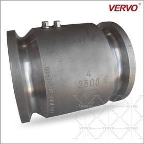 China Api 6d Dual Plate Check Valve 4 Inch A350 LF2 DN100 Clamp End 2500LB Double Disc Swing Check Valve for sale