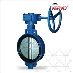 China Gray Iron Castings Gg25 Worm Butterfly Valve PN10 Dn100 Wafer Butterfly Valve 4 Butterfly Valve for sale