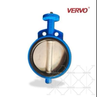 China Casting Steel Carbon Steel A216 WCB Bare Stem Butterfly Valve PN16 Dn250 Wafer Butterfly Valve 10 Butterfly Valve for sale