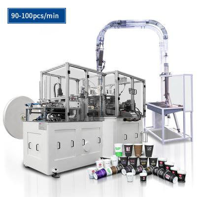 China 90pcs/Min Automatic Paper Cup Machine met Heater Sealing Ultrasonic Te koop